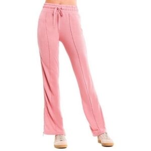Wildfox Stargazer Y2K Pink High Rise Side Stripe Flared Track Sweatpants